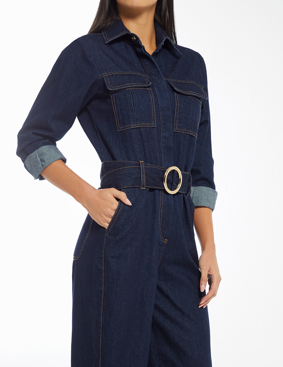 Jumpsuit de mezclilla para mujer 4