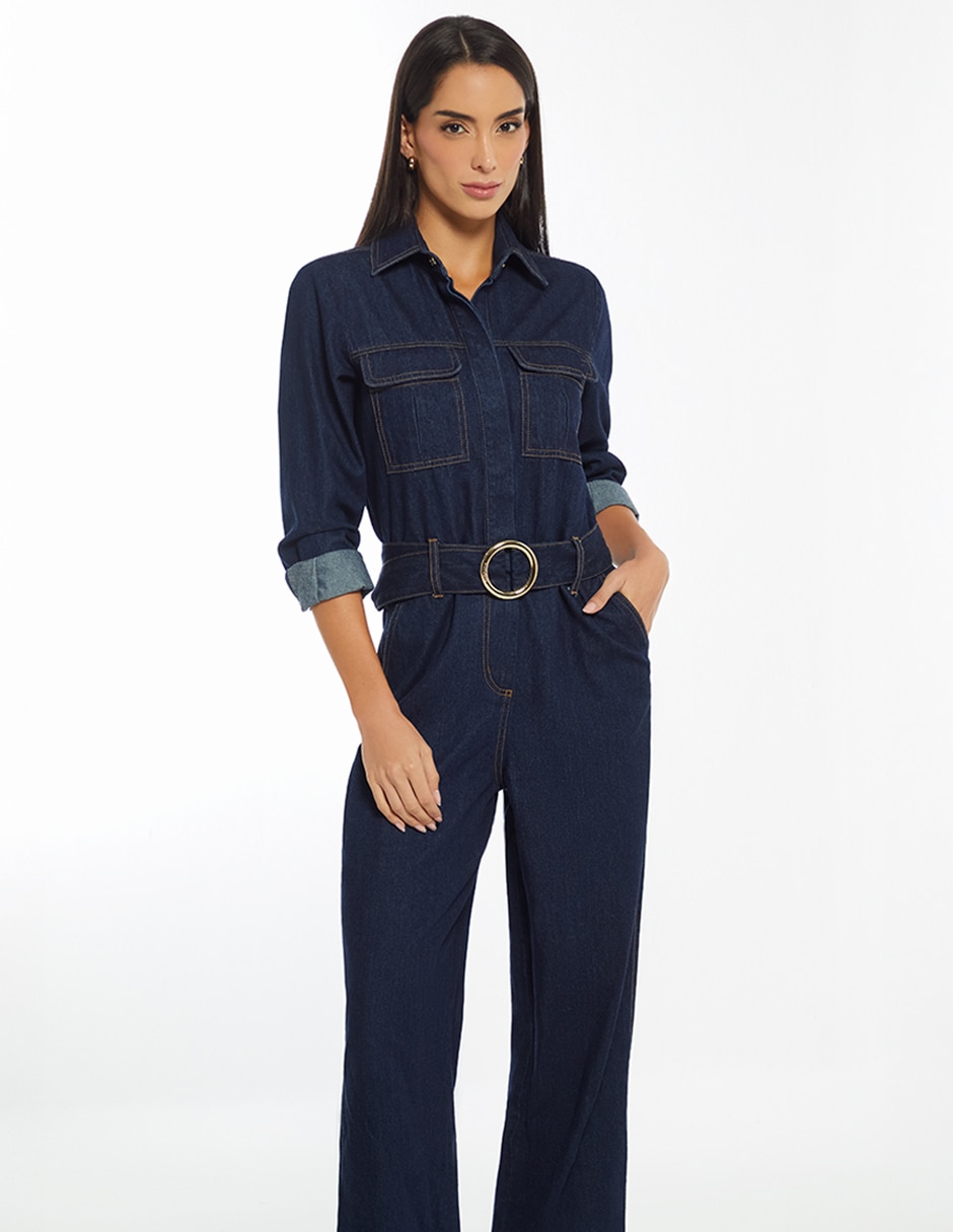 Jumpsuit de mezclilla para mujer