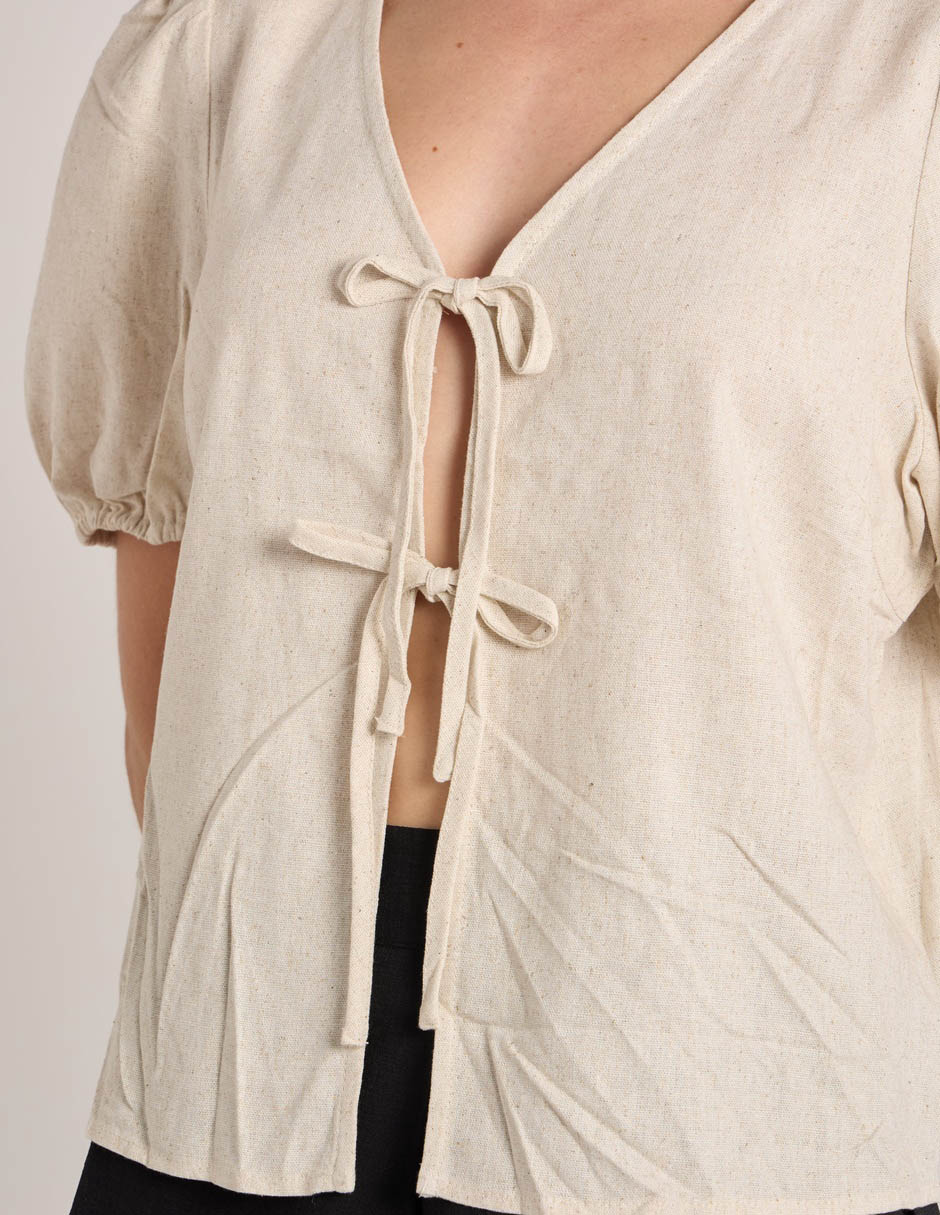 Blusa manga corta para mujer 4