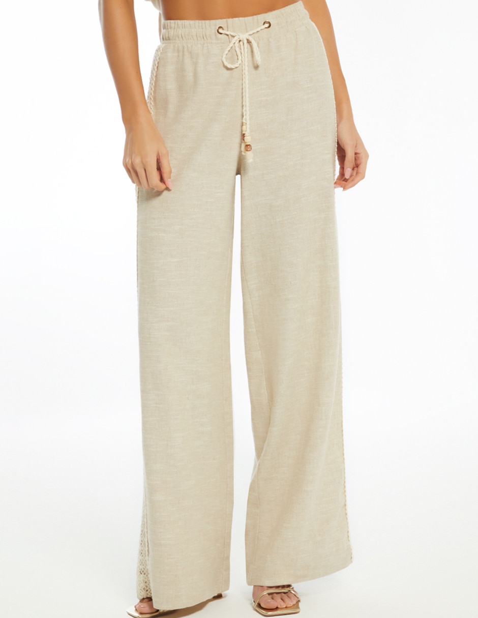 Pantalón relaxed palazzo para mujer Pantalón relaxed palazzo para mujer