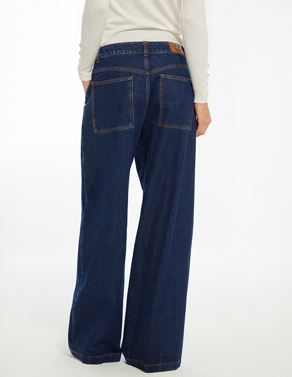Jeans wide leg Indigo Lima para mujer 2