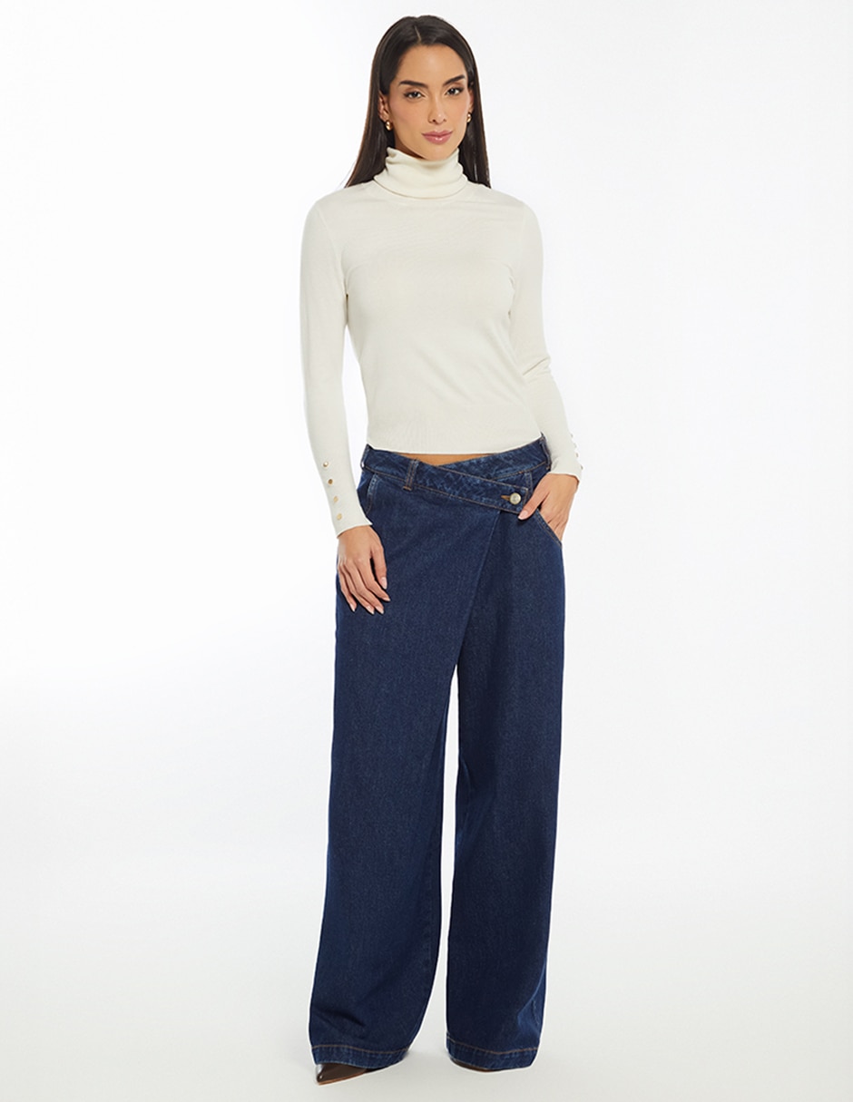 Jeans wide leg Indigo Lima para mujer 3