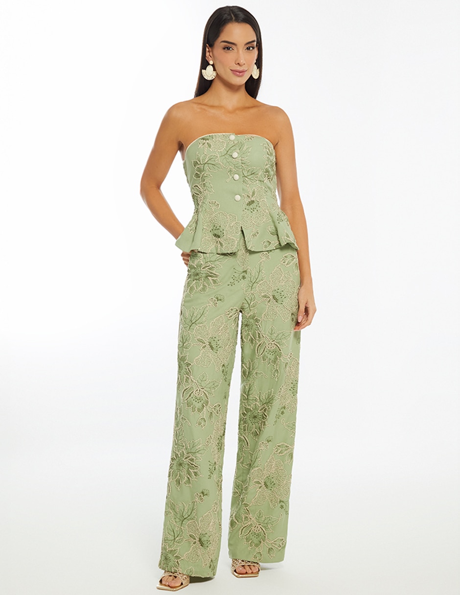 Pantalón relaxed palazzo para mujer 3