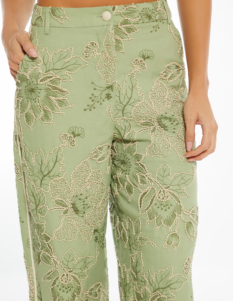 Pantalón relaxed palazzo para mujer 4