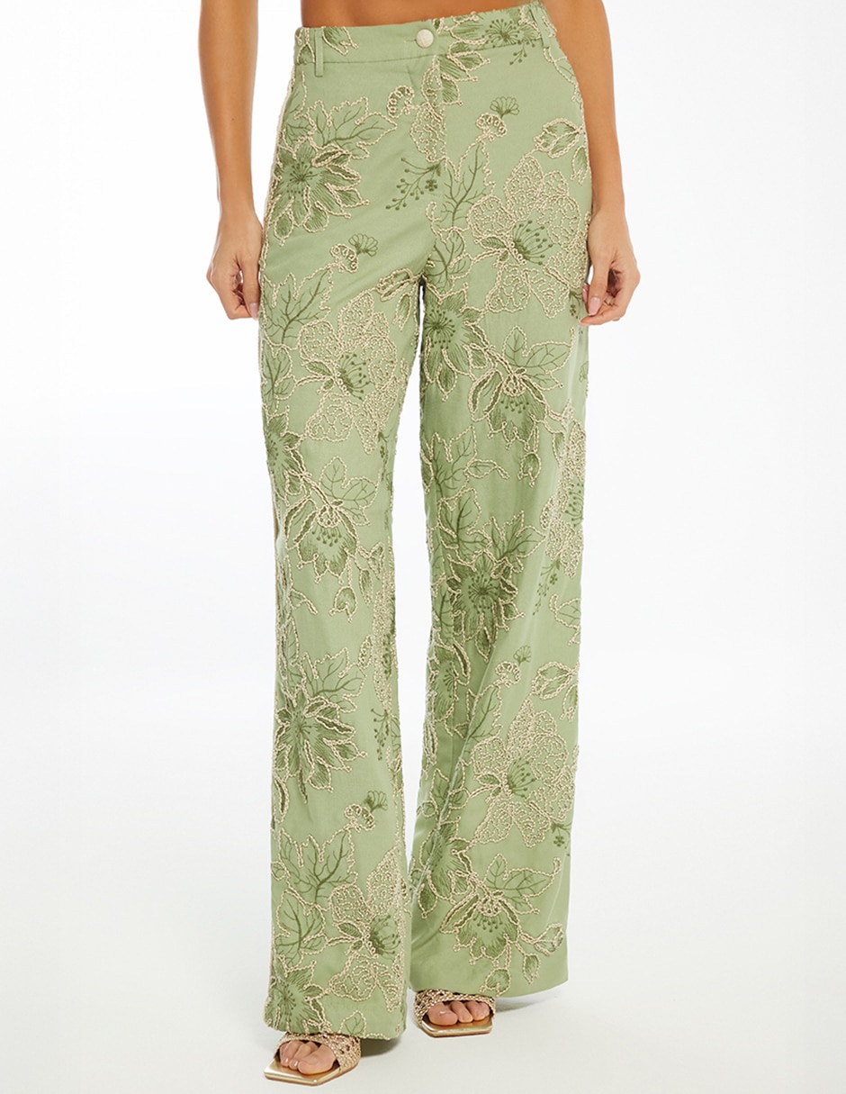 Pantalón relaxed palazzo para mujer Pantalón relaxed palazzo para mujer