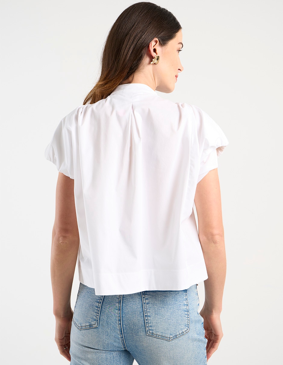 Blusa manga corta para mujer 11
