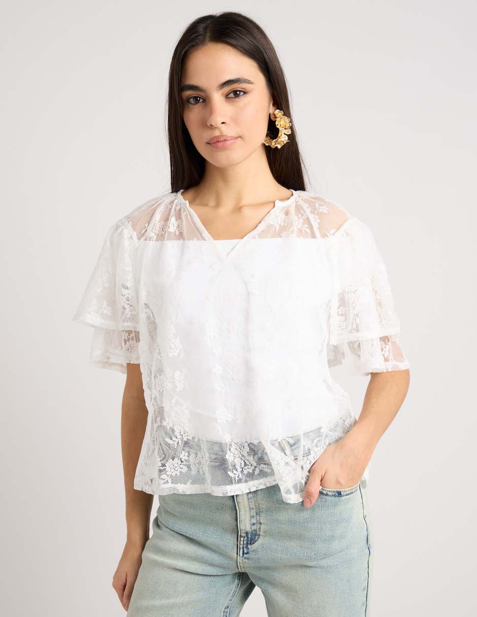 Top cuello regular