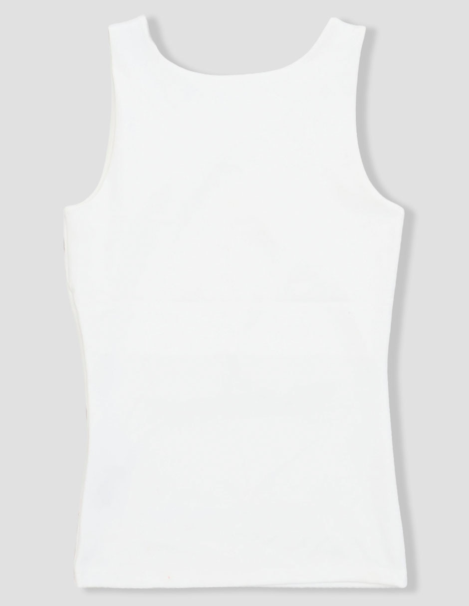 Top cuello redondo escote medio tirante ancho 2