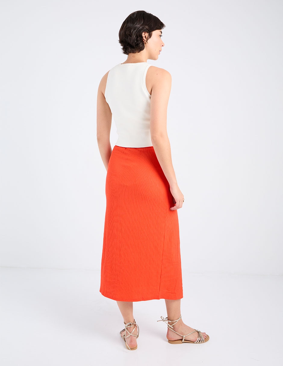 Falda crop cintura alta 2
