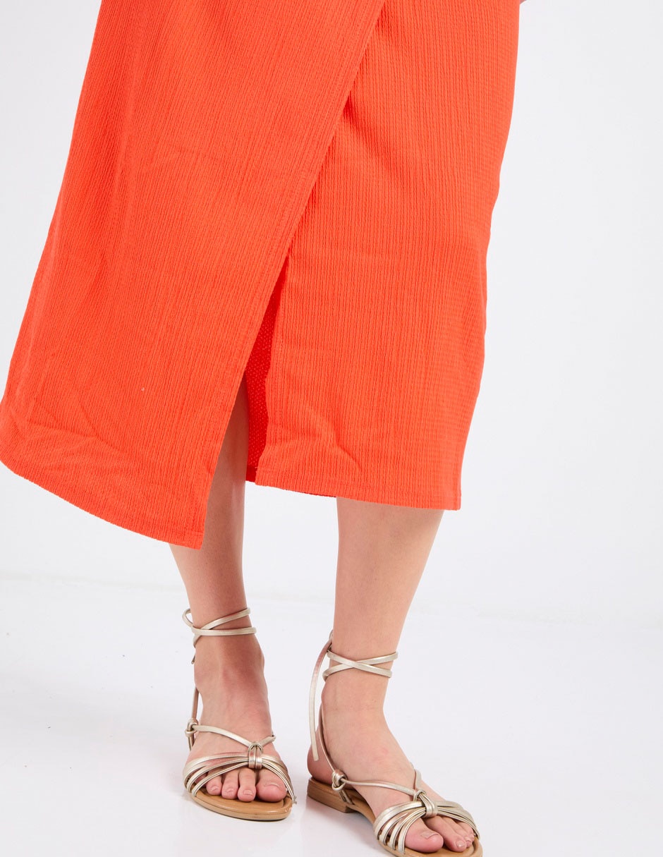 Falda crop cintura alta 4