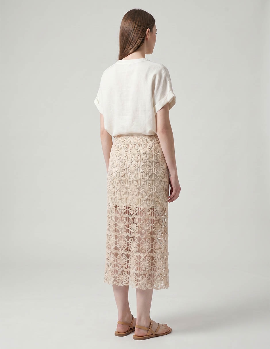 Falda 10337699 Liso Alg-Polia 2