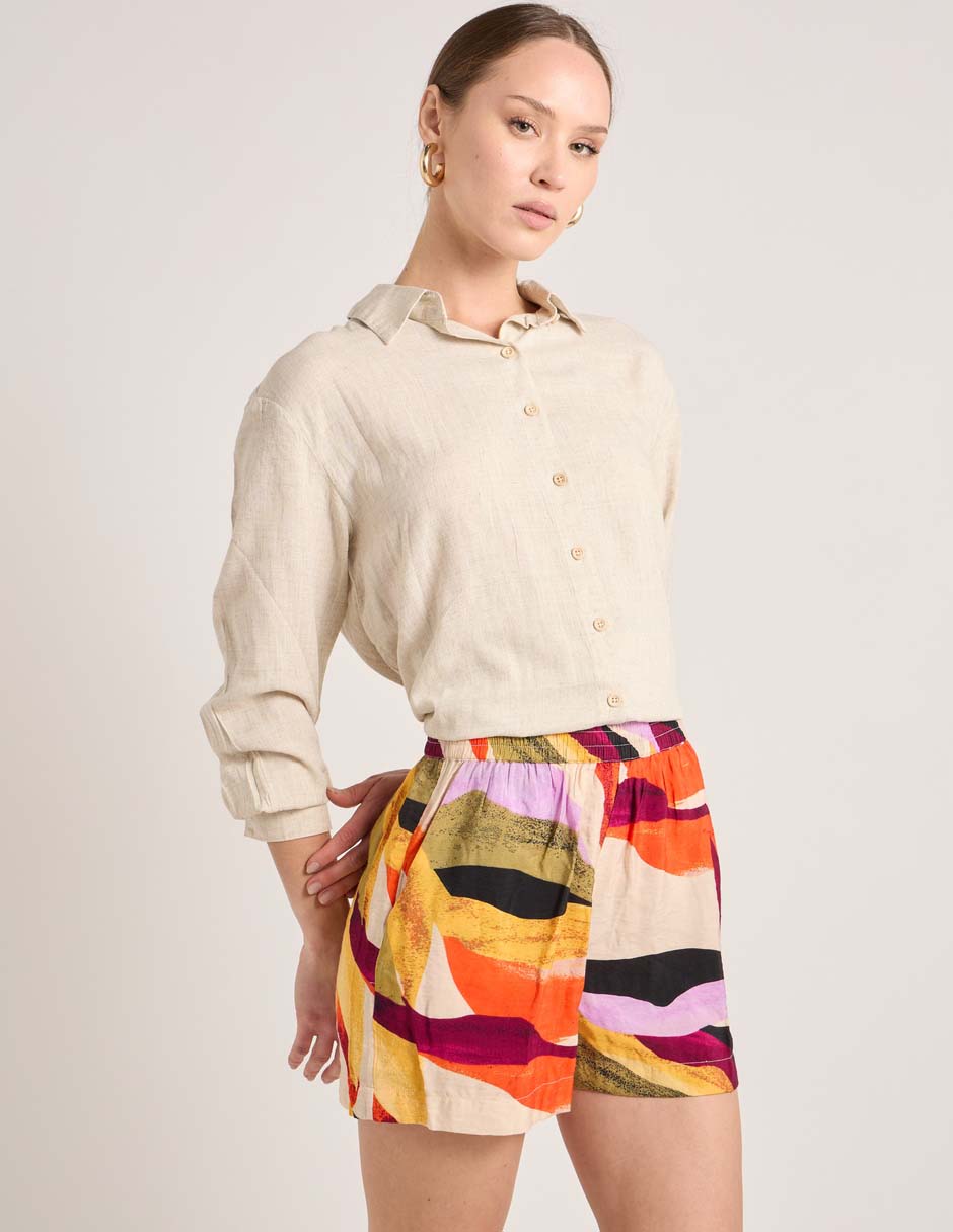Short sin pinzas mujer