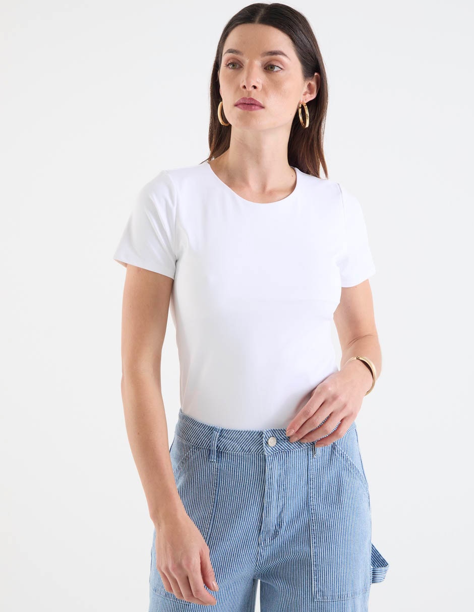 Blusa manga corta para mujer 7