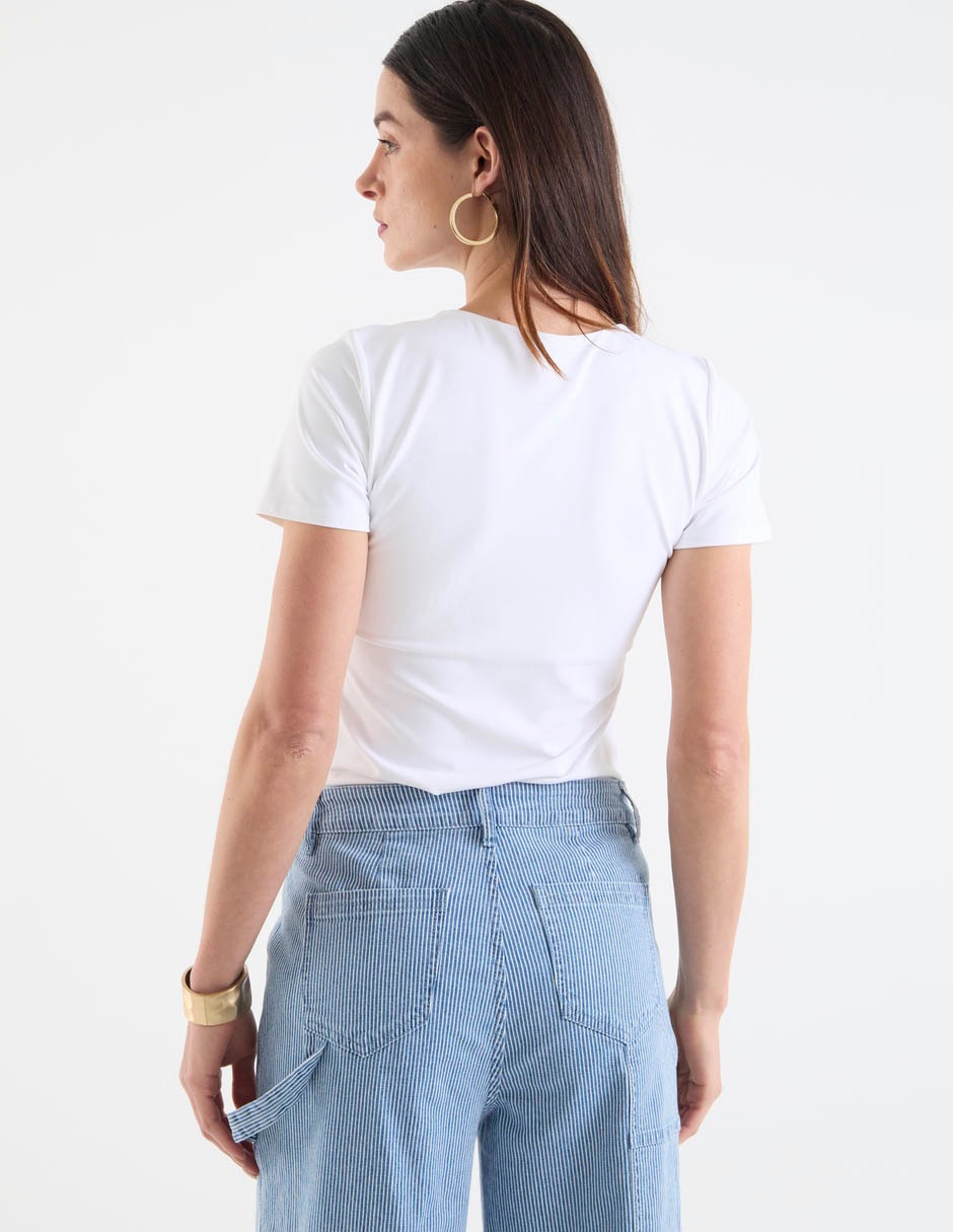 Blusa manga corta para mujer 11