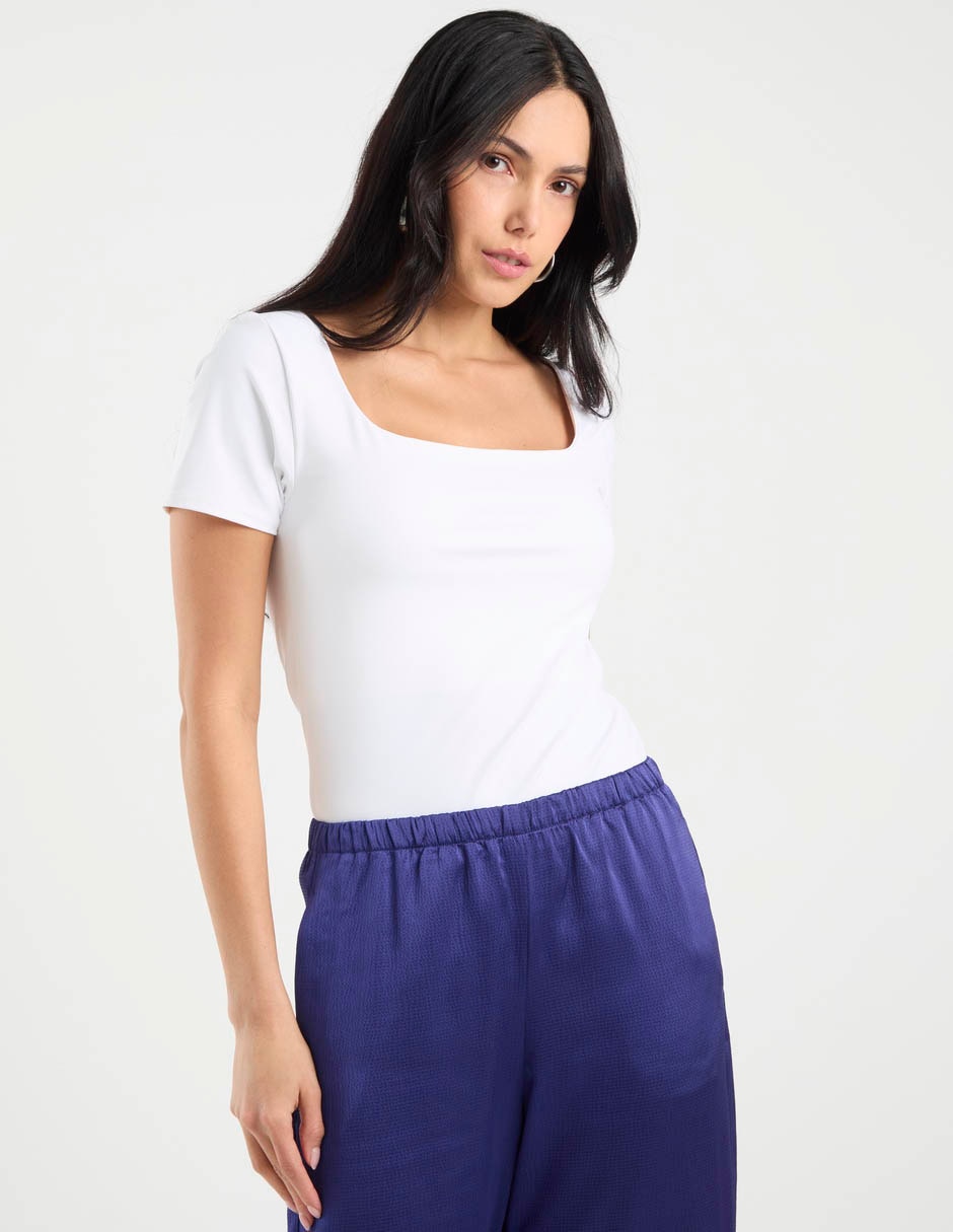Blusa manga corta para mujer 6