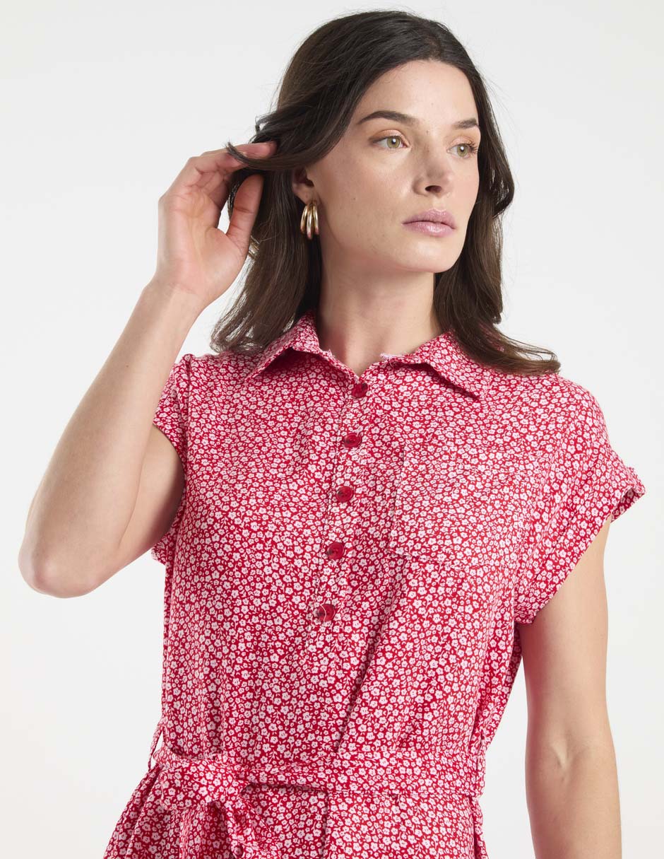 Vestido arriba rodilla casual para mujer