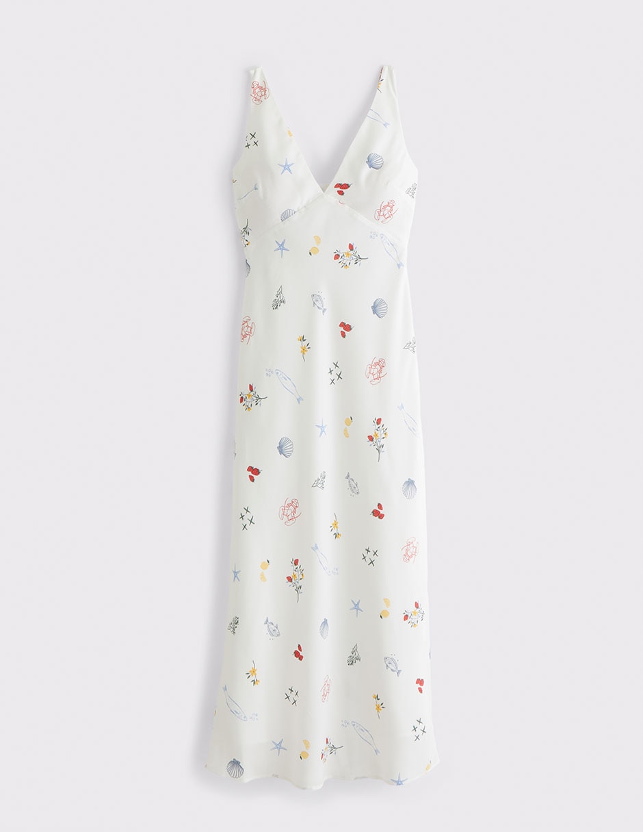 Vestido midi casual Abercrombie & Fitch para mujer