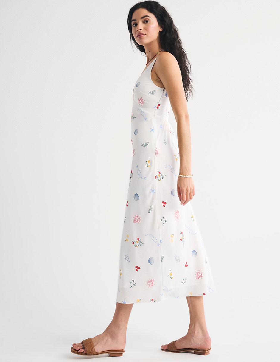 Vestido midi casual Abercrombie & Fitch para mujer