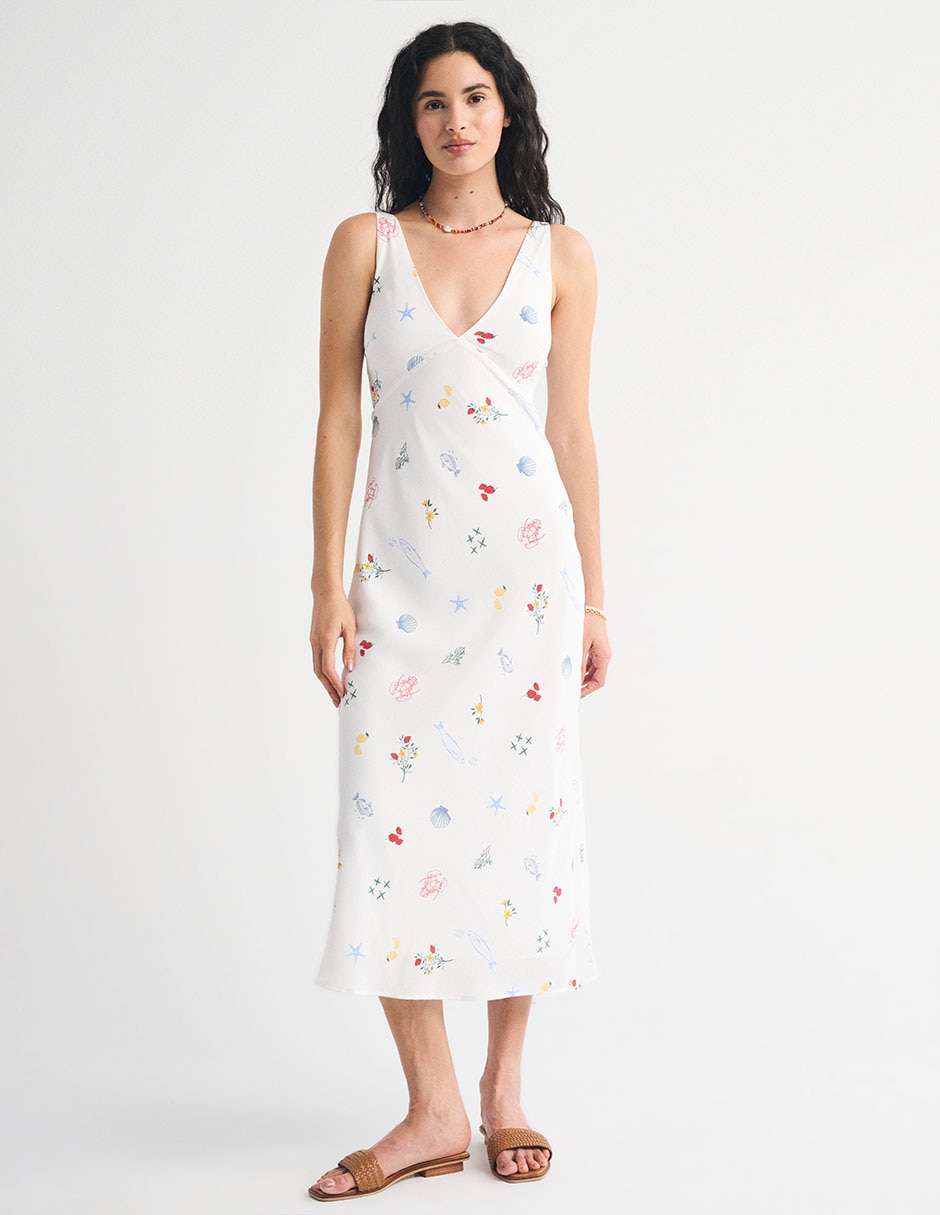 Vestido midi casual Abercrombie & Fitch para mujer