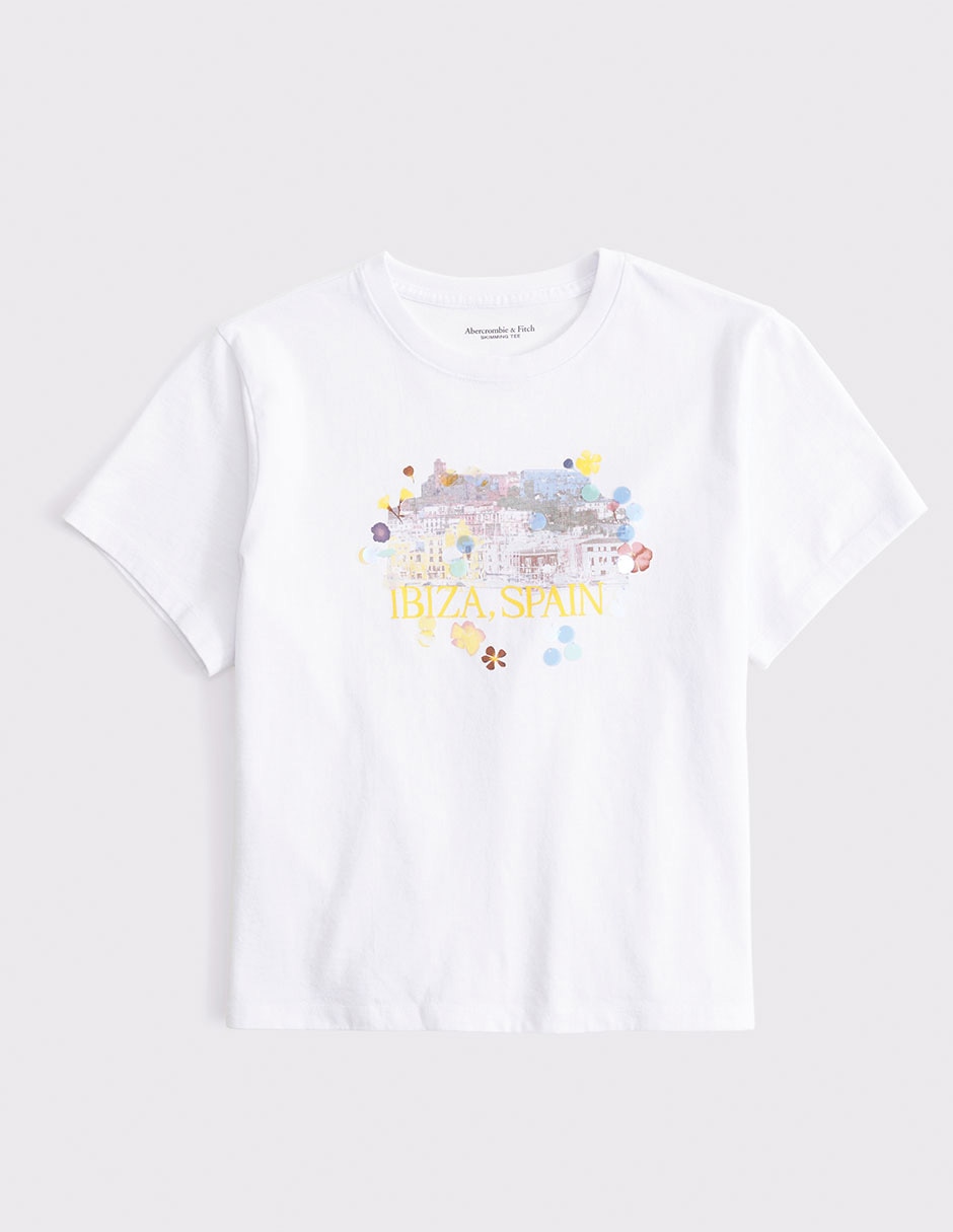 Playera manga corta cuello redondo para mujer Playera manga corta cuello redondo para mujer
