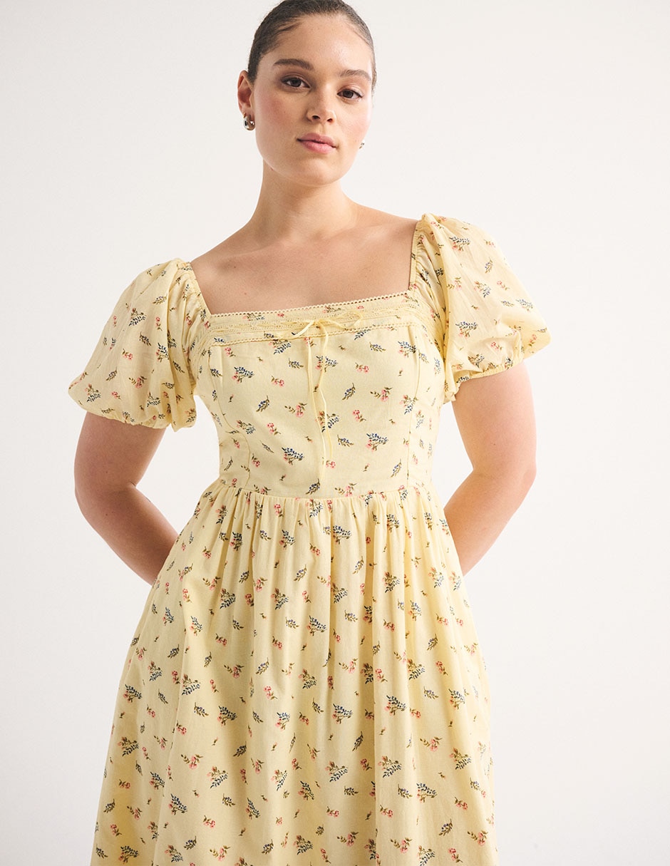 Vestido midi casual Abercrombie & Fitch para mujer