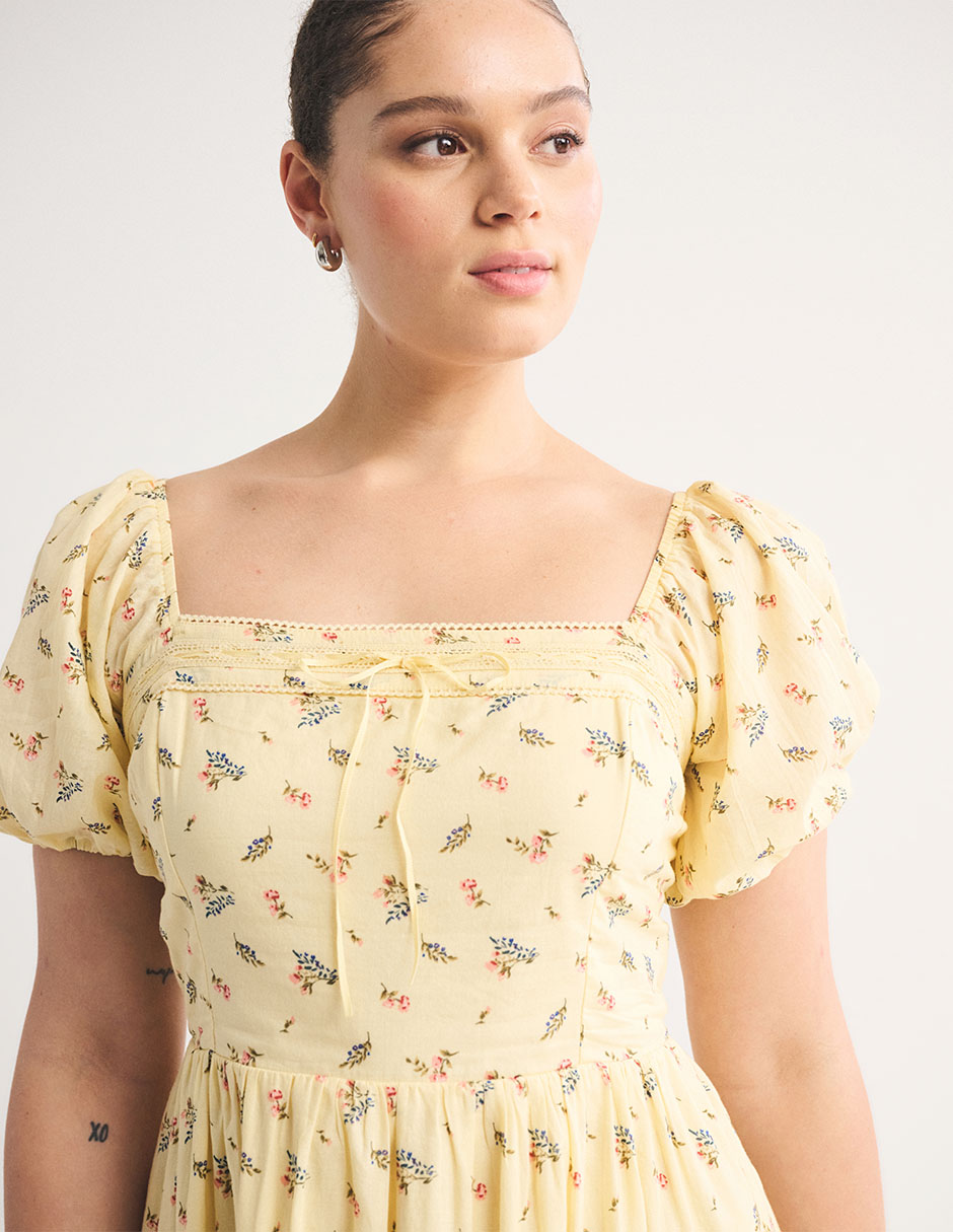 Vestido midi casual Abercrombie & Fitch para mujer