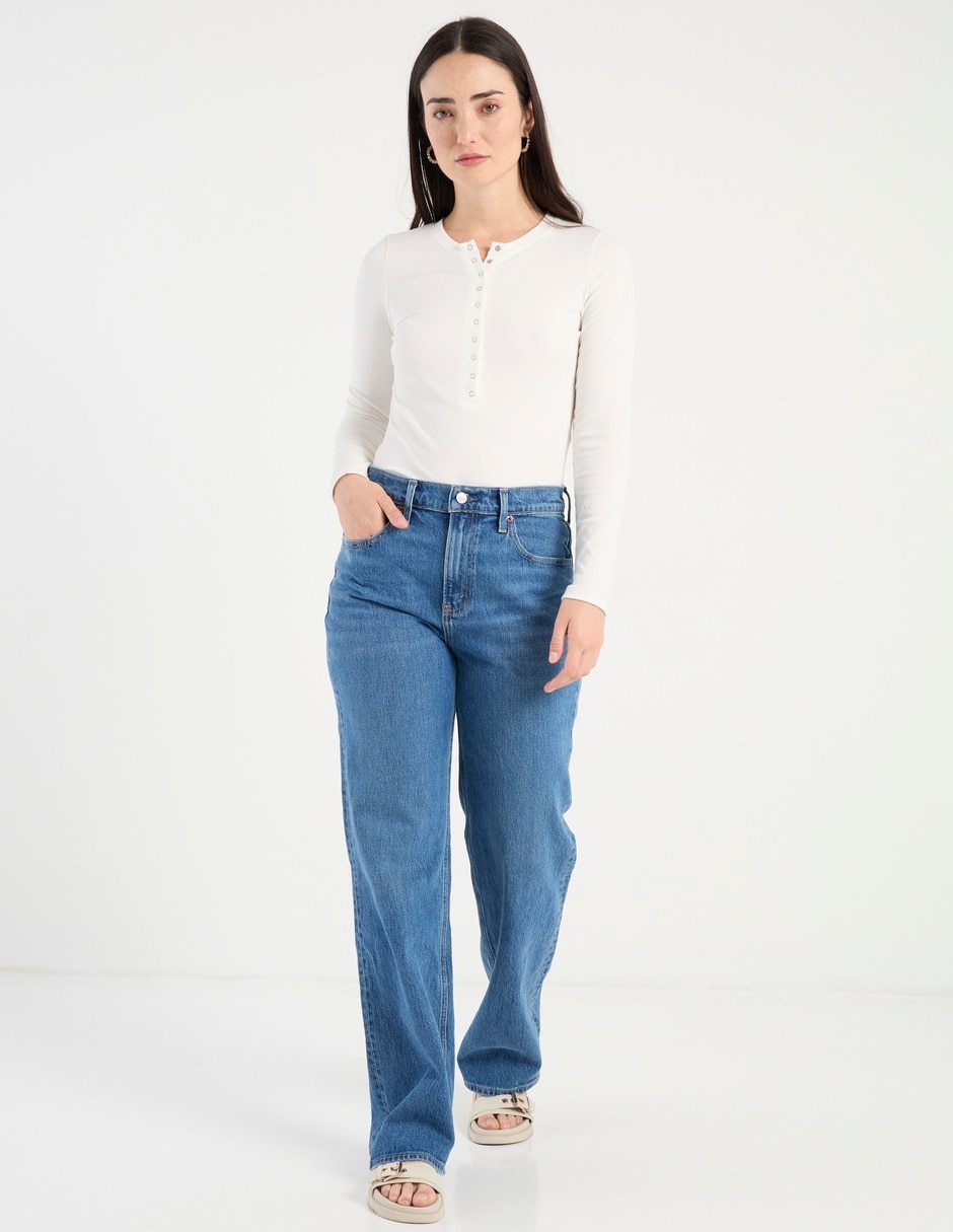 Jeans amplio para mujer 4