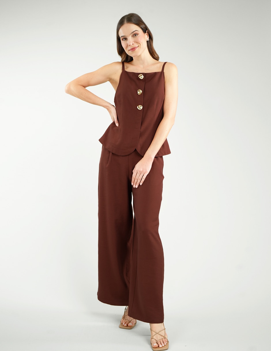 Blusa de tirantes parallel para mujer