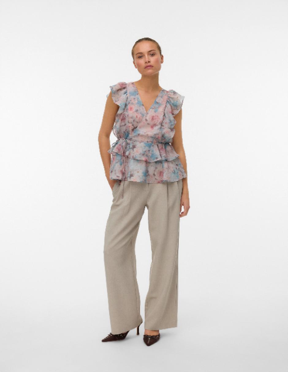 Blusa manga corta para mujer 4
