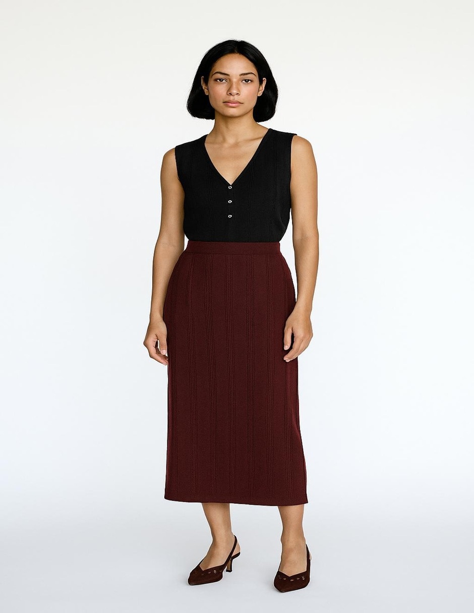 Falda maxi SS26 a la cintura Falda maxi SS26 a la cintura