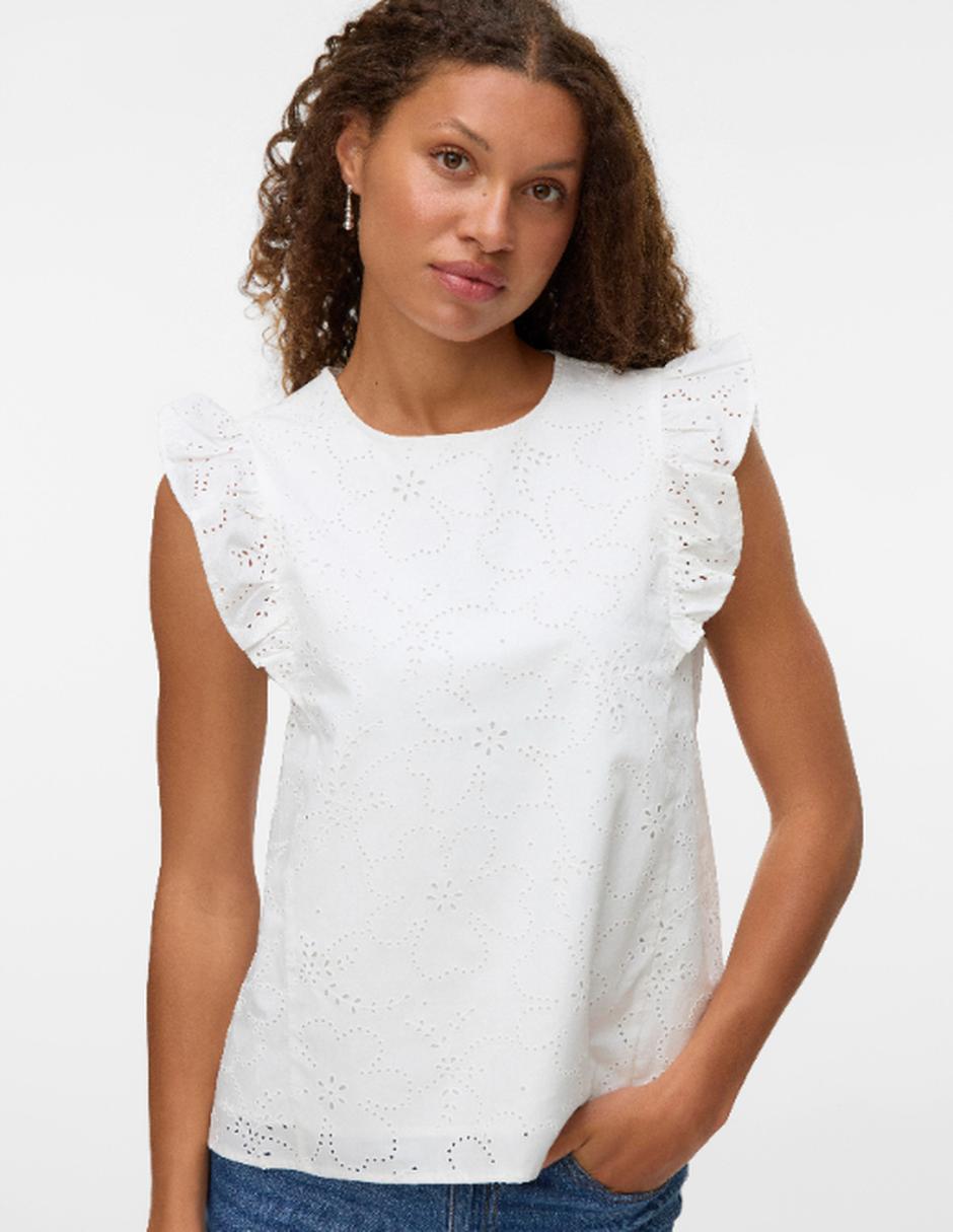 Blusa manga corta para mujer 4