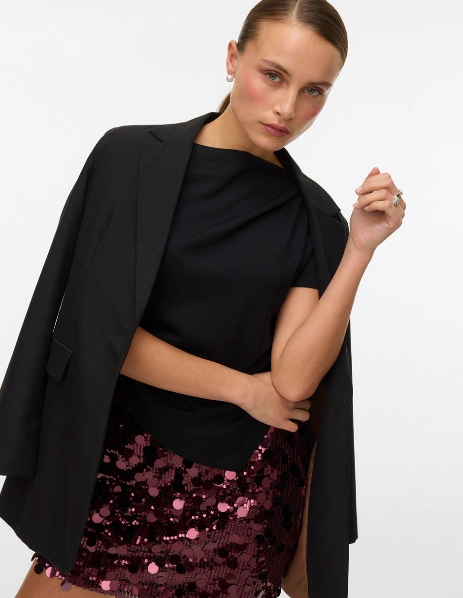 Blusa manga corta para mujer 3