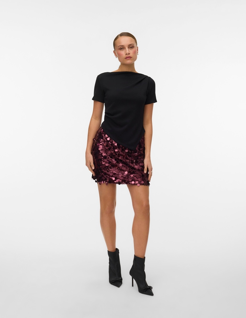 Blusa manga corta para mujer