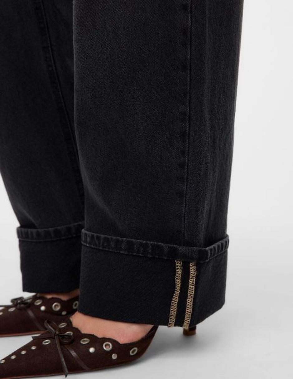 Jeans straight mid rise ss26 para mujer 2