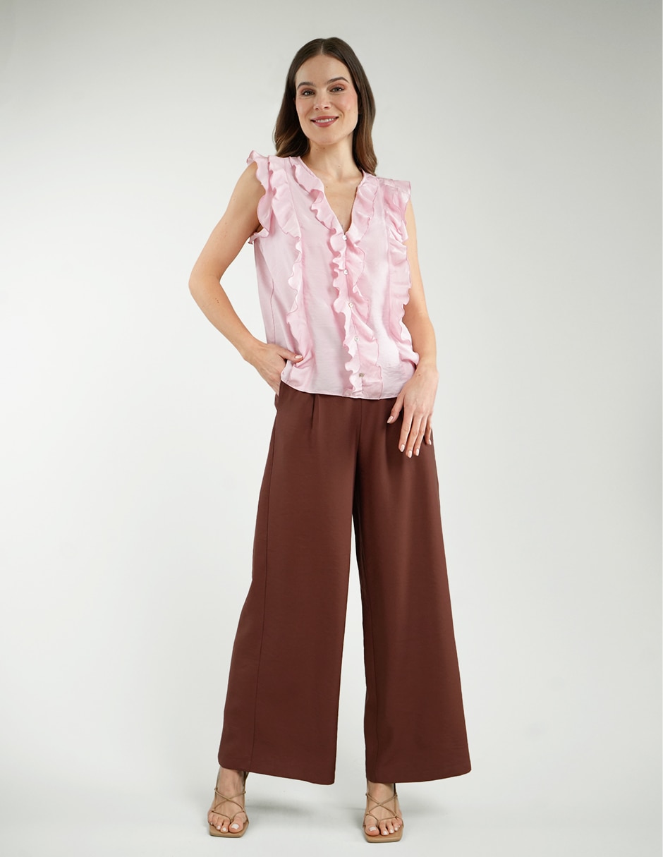 Blusa manga corta para mujer