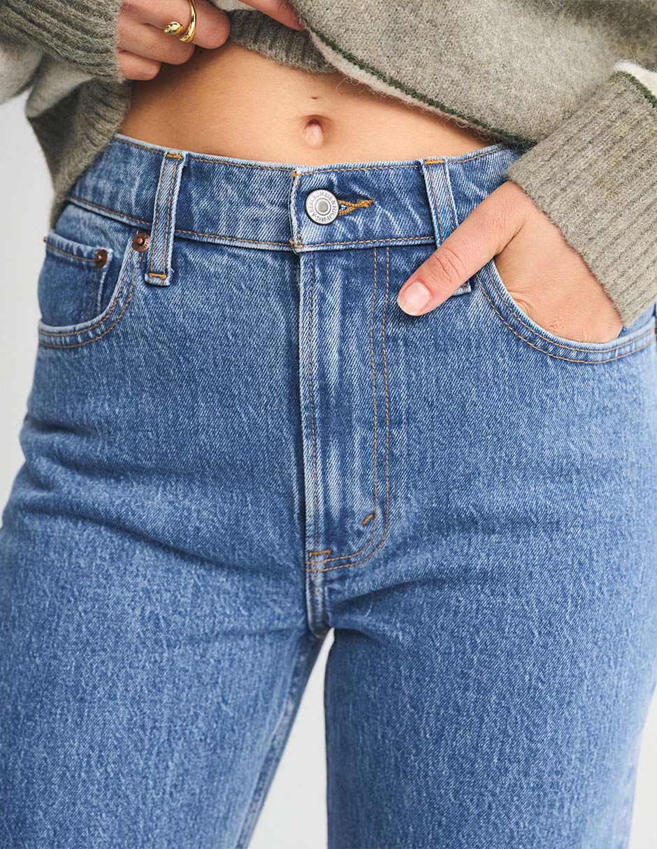 Jeans straight para mujer 4