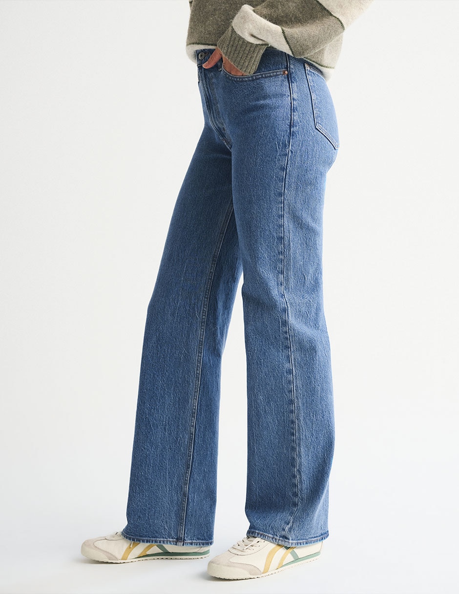Jeans straight para mujer 2