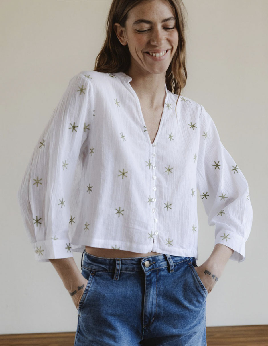 Blusa manga 3/4 para mujer 1