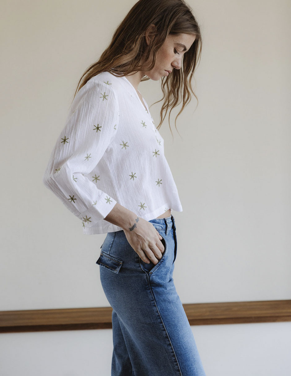 Blusa manga 3/4 para mujer 9
