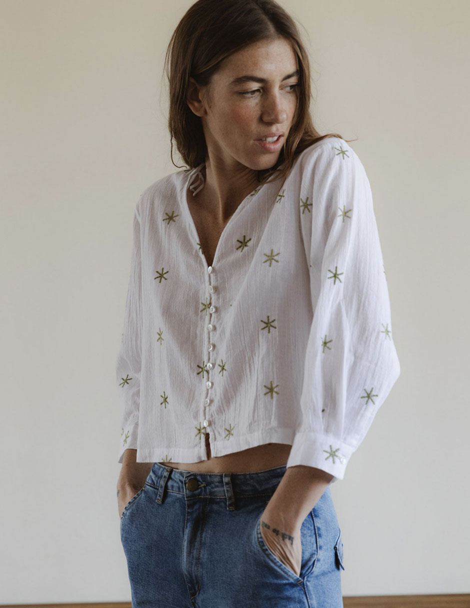 Blusa manga 3/4 para mujer 10