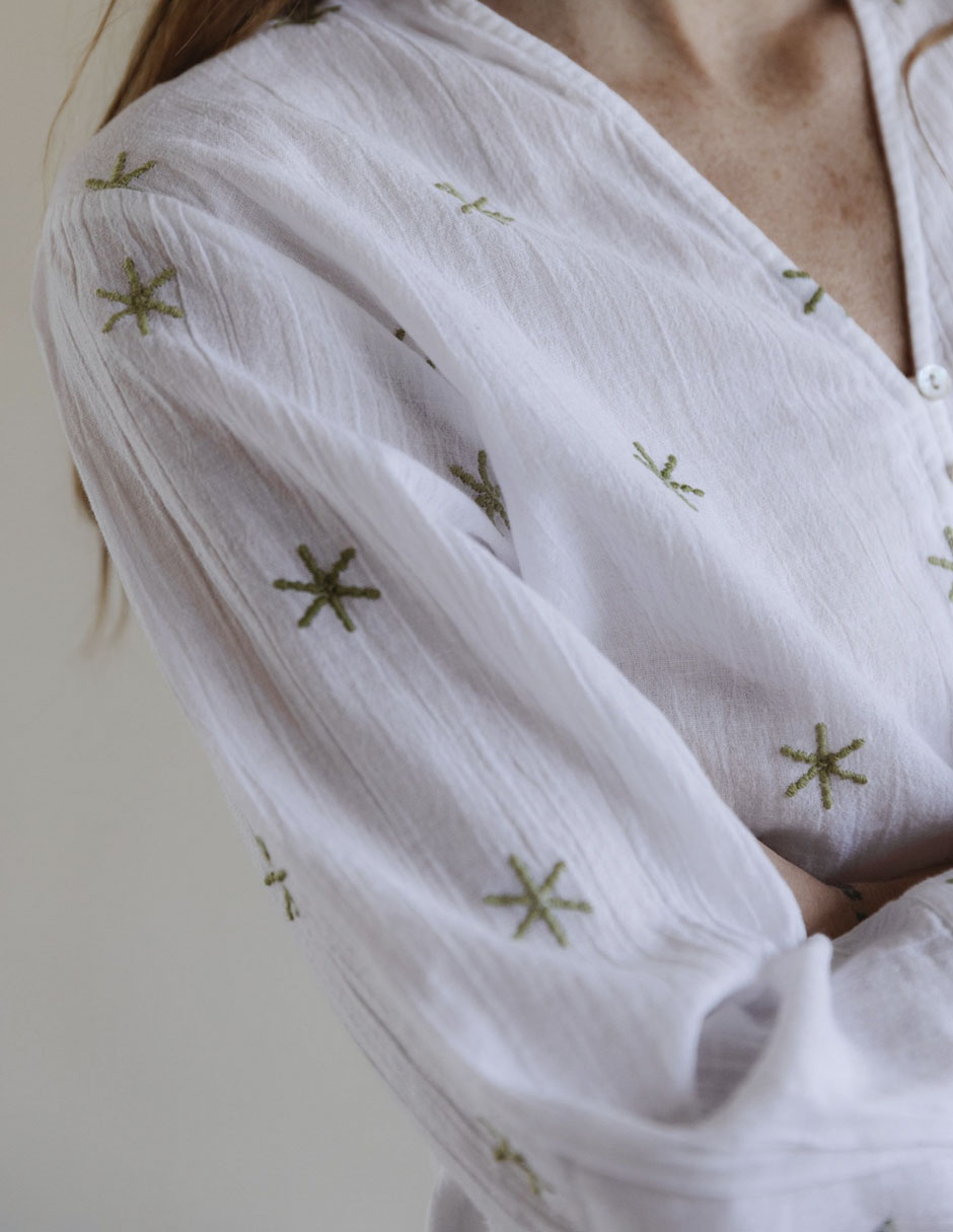 Blusa manga 3/4 para mujer 11