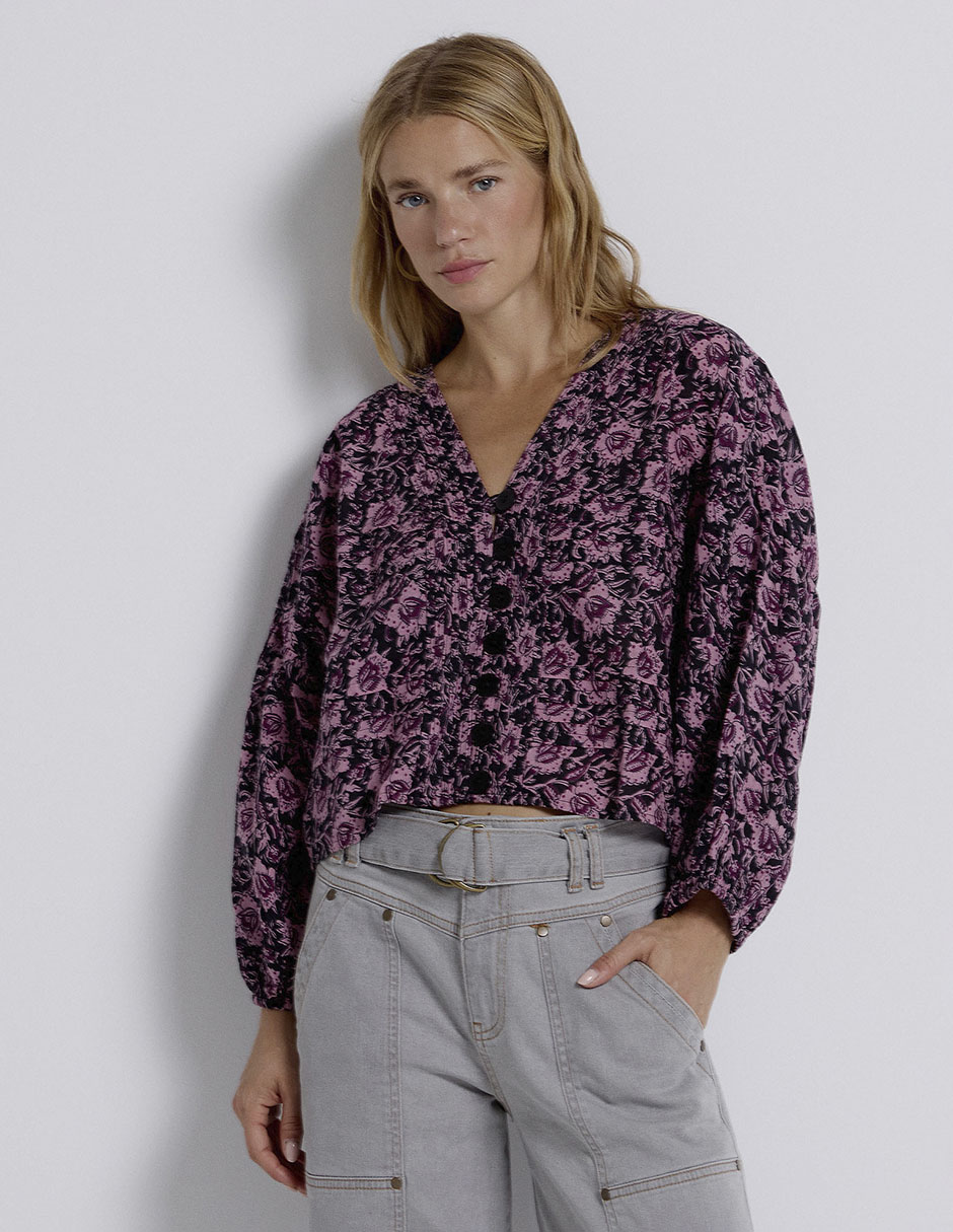 Blusa manga larga para mujer 1