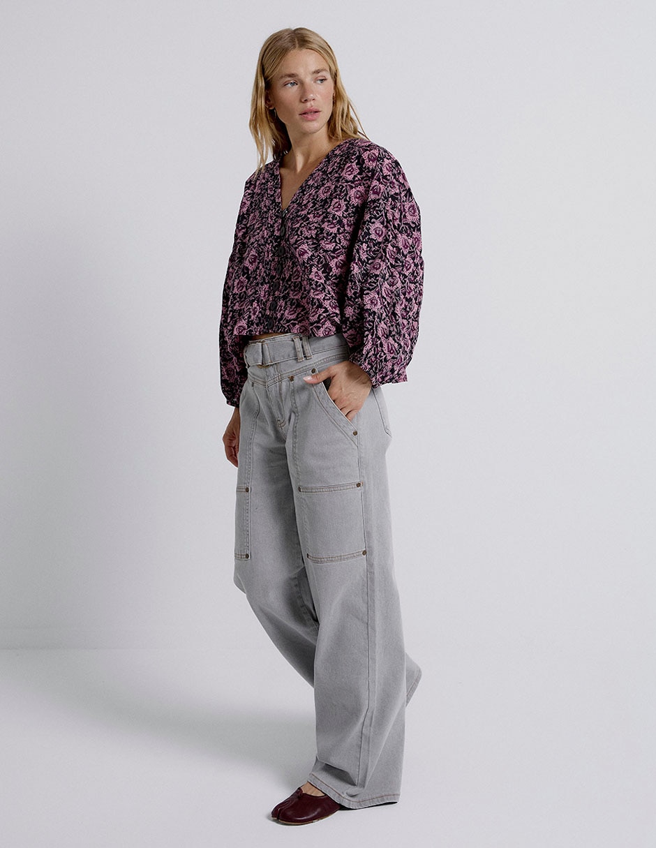Blusa manga larga para mujer 8