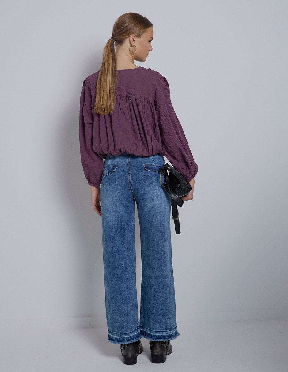 Blusa Renatta&Go manga larga para mujer