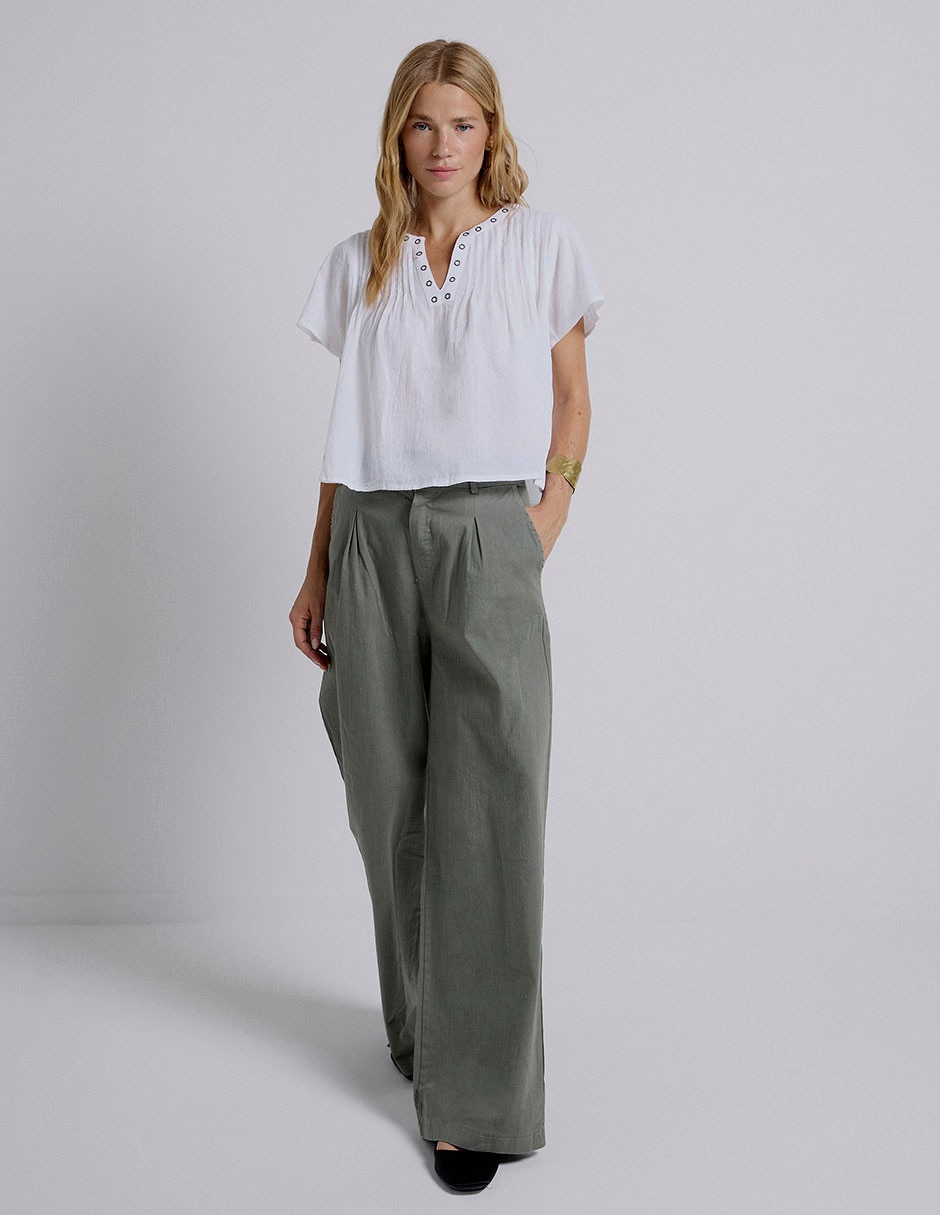 Blusa Renatta&Go manga corta para mujer