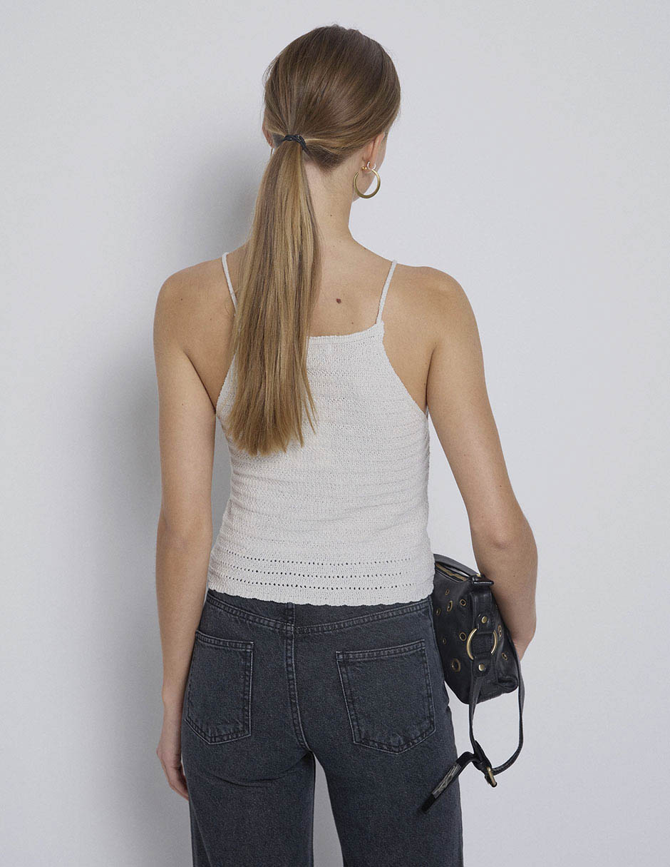 Top Renatta&Go escote cuadrado tirante delgado