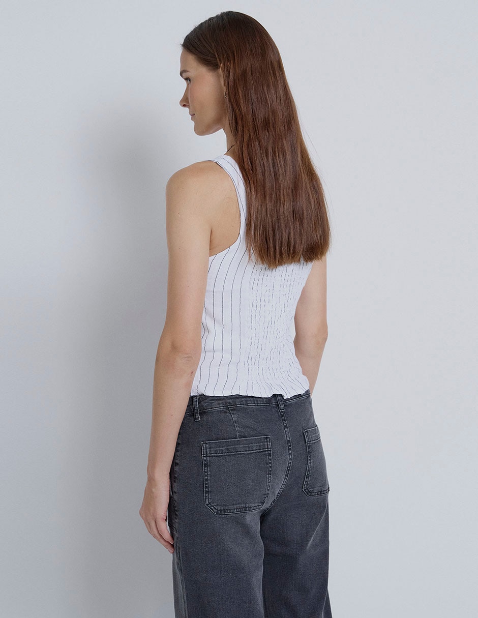 Top Renatta&Go cuello redondo tirante ancho