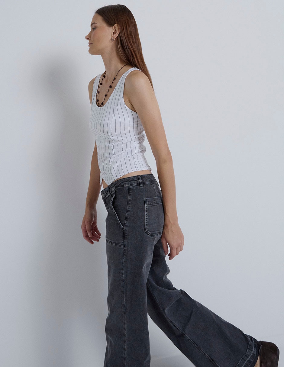 Top Renatta&Go cuello redondo tirante ancho