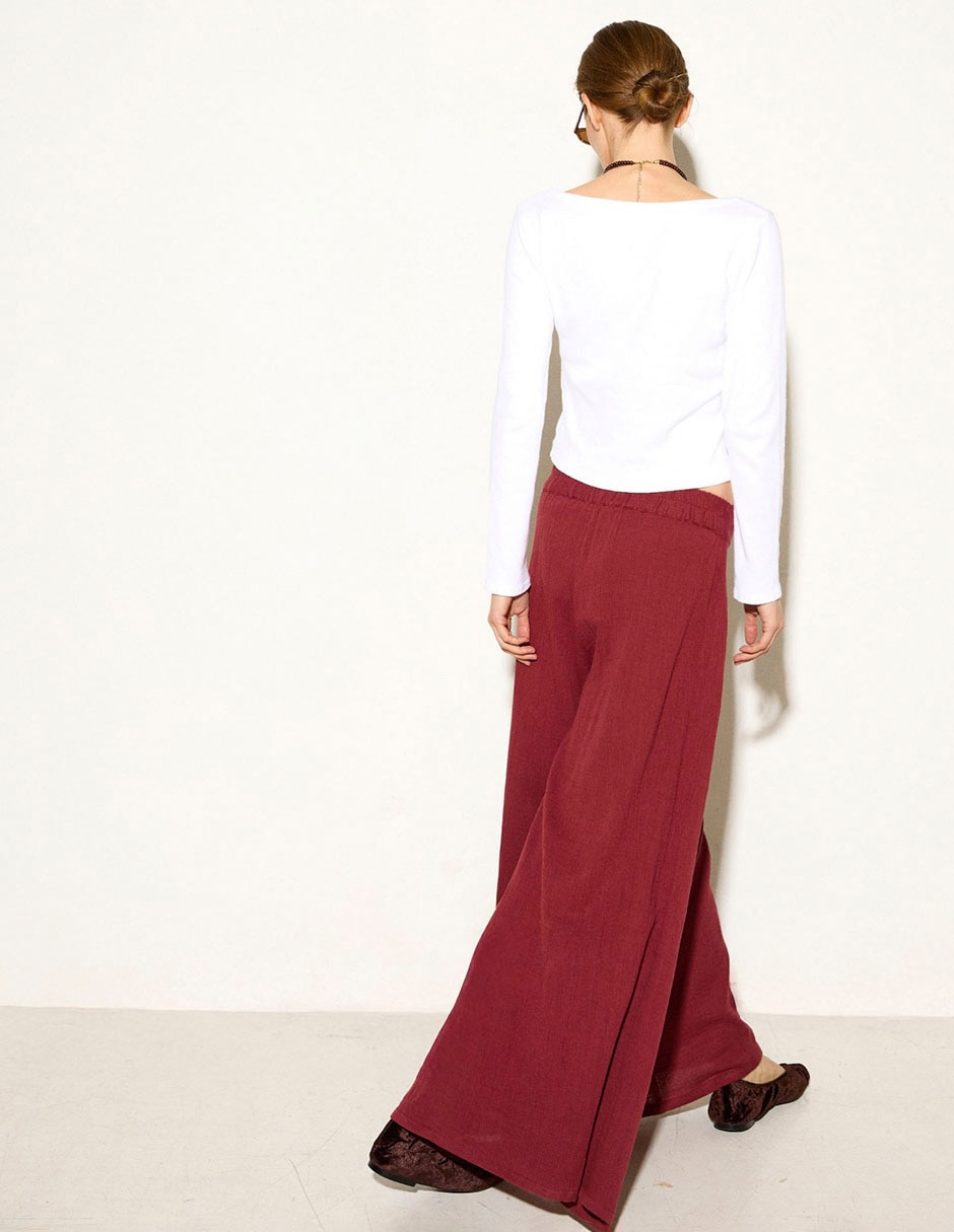 Pantalón relaxed amplio para mujer 2