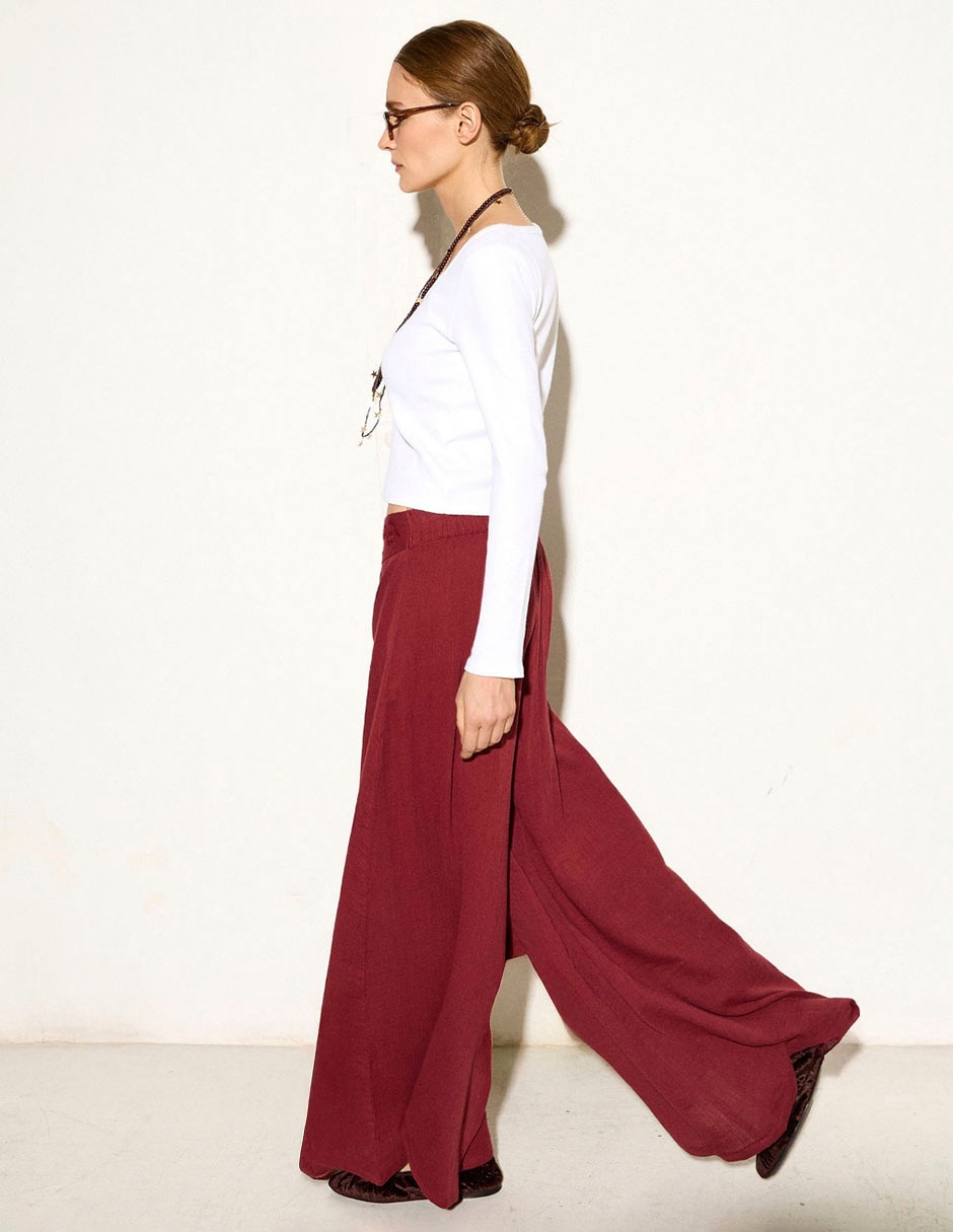 Pantalón relaxed amplio para mujer 3